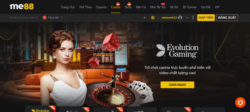 Link vào sảnh casino Kubet nét 