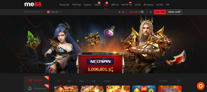 Cá cược Slots tại Kubet nét